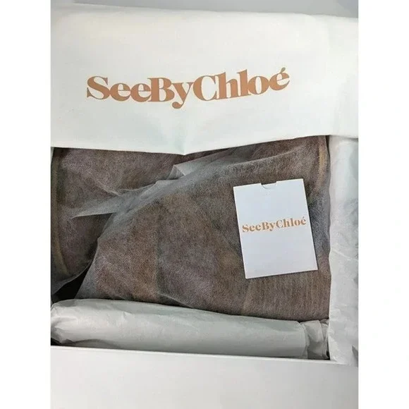 See By Chloe Women's Lyna Ankle Boot Tan Suede Size 40 EU / 10 US (MSRP $525)